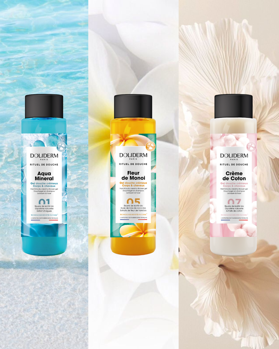 Gel douche crémeux Aqua Mineral 01