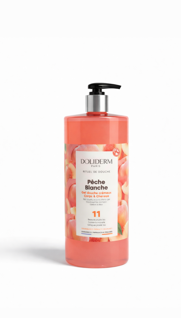 Gel douche crémeux Pêche Blanche 11